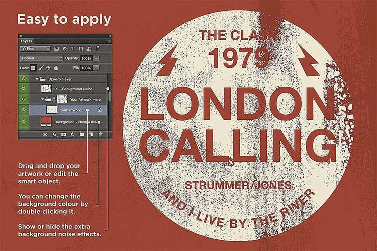 Rustic textures for photoshop texture example 2