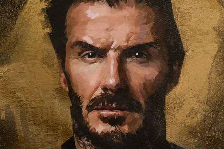 Limited-edition David Beckham painting by London artist Simon Stratford