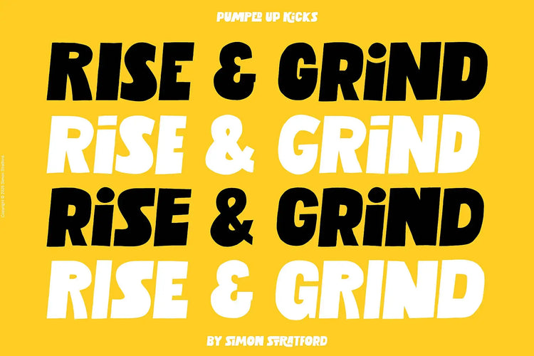 Pumped Up Kicks font design example 6