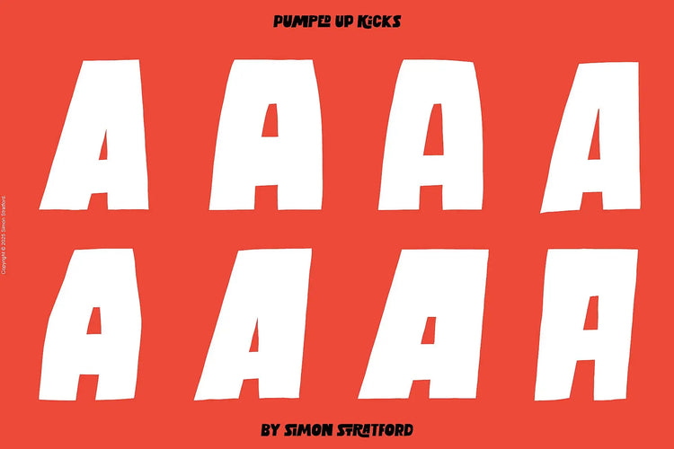 Pumped Up Kicks font stylistic alternatives
