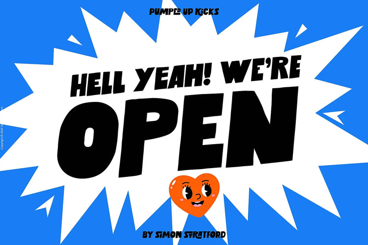 Pumped Up Kicks font uppercase letterforms