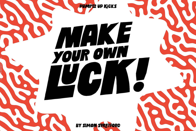 Pumped Up Kicks font used on a flyer design