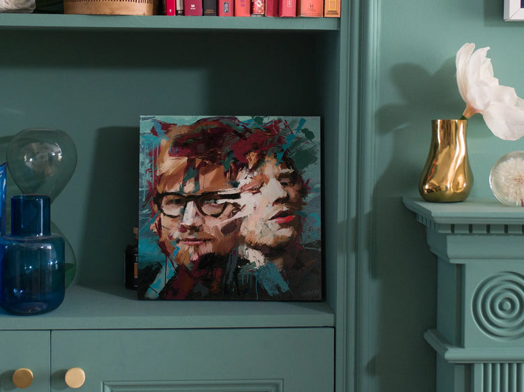 Limited-edition Ed Sheeran painting by London artist Simon Stratford