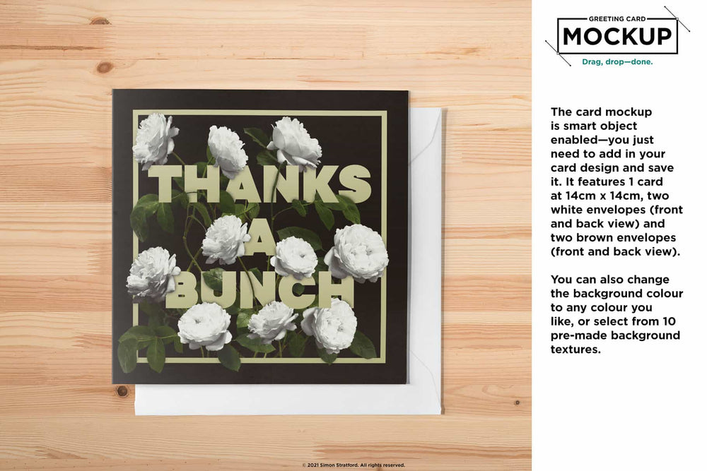 
            
                Load image into Gallery viewer, Square greeting birthday card mockup
            
        