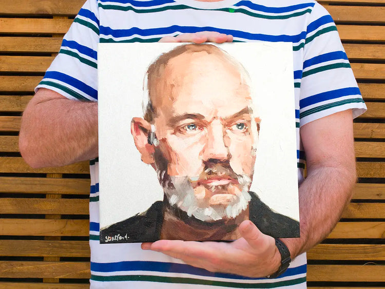 Limited-edition Michael Stipe painting by London artist Simon Stratford
