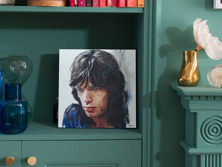 Limited-edition Mick Jagger painting by London artist Simon Stratford