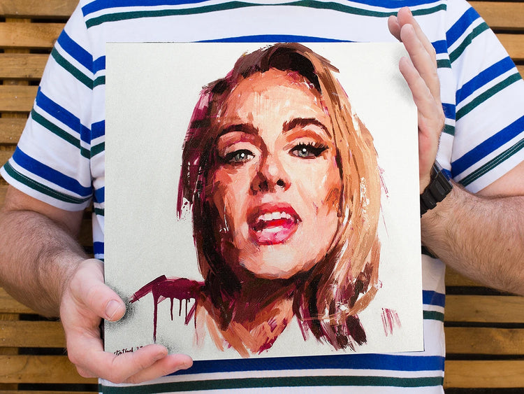 Limited-edition Adele painting by London artist Simon Stratford