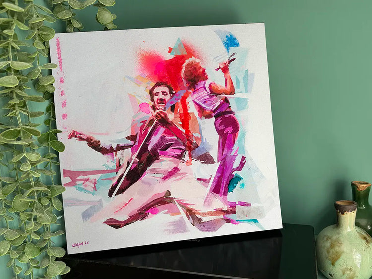 The Who painting displayed as 30 × 30 cm wall art