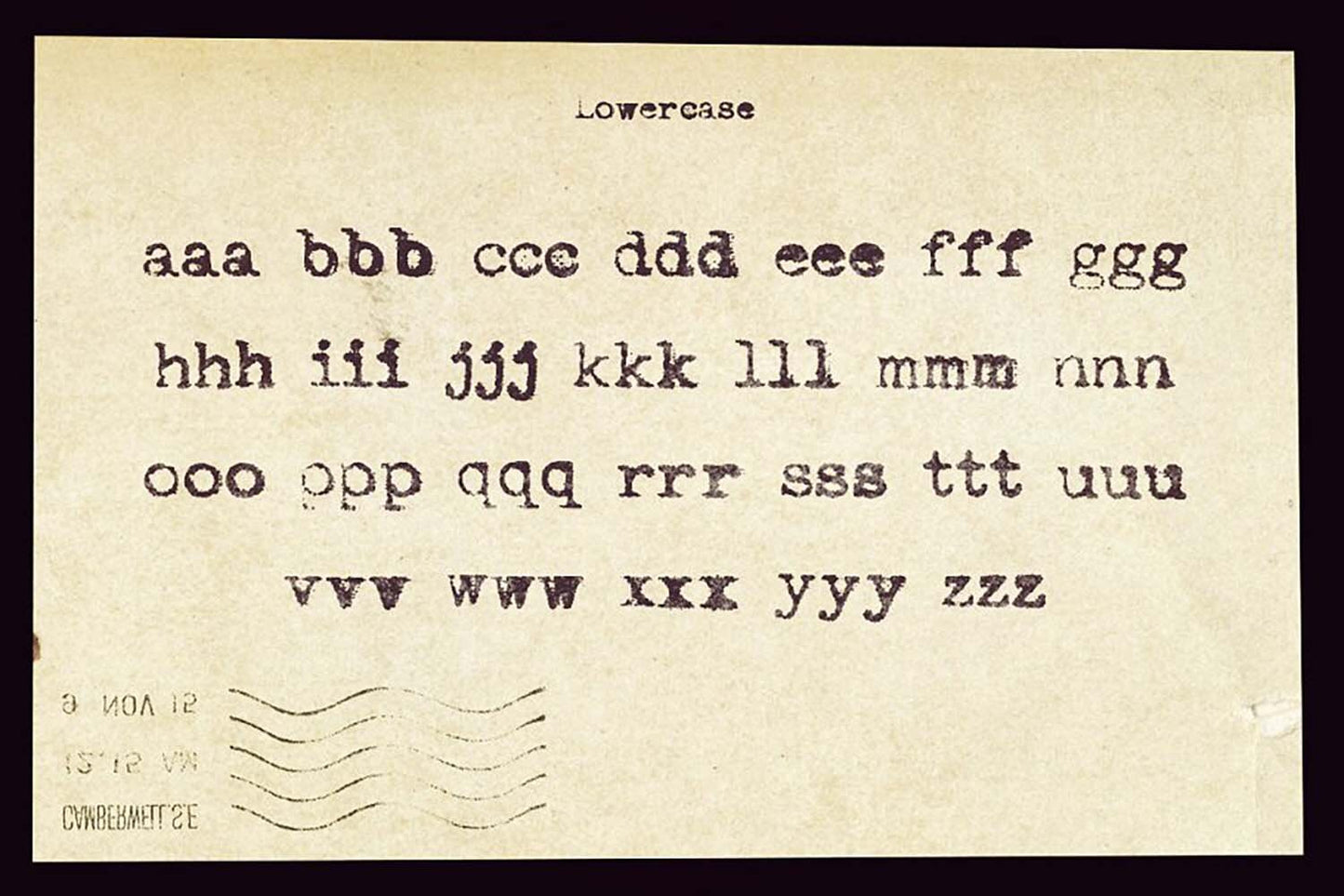 Not my type font design example 5