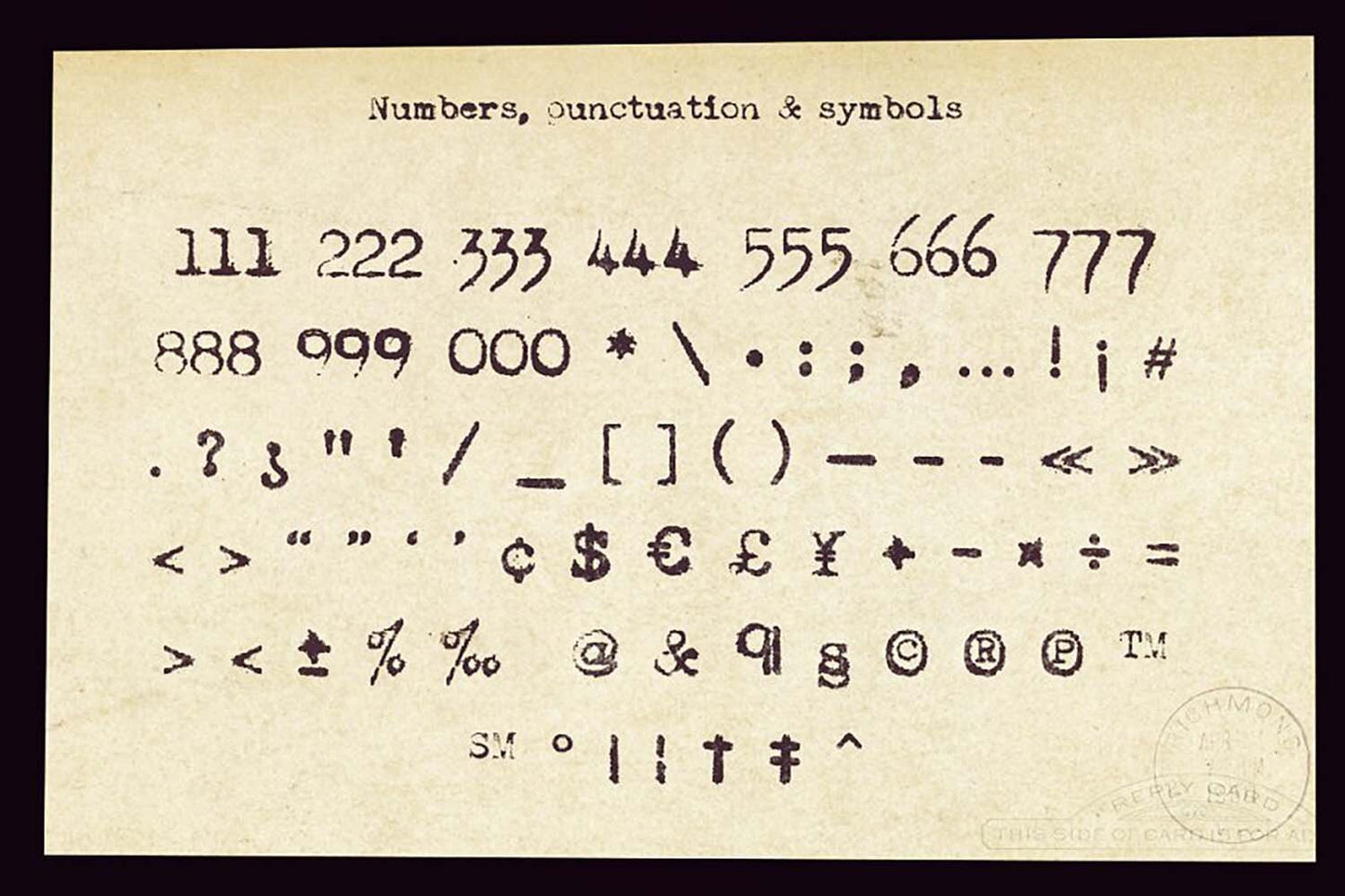 Not my type font design example 7