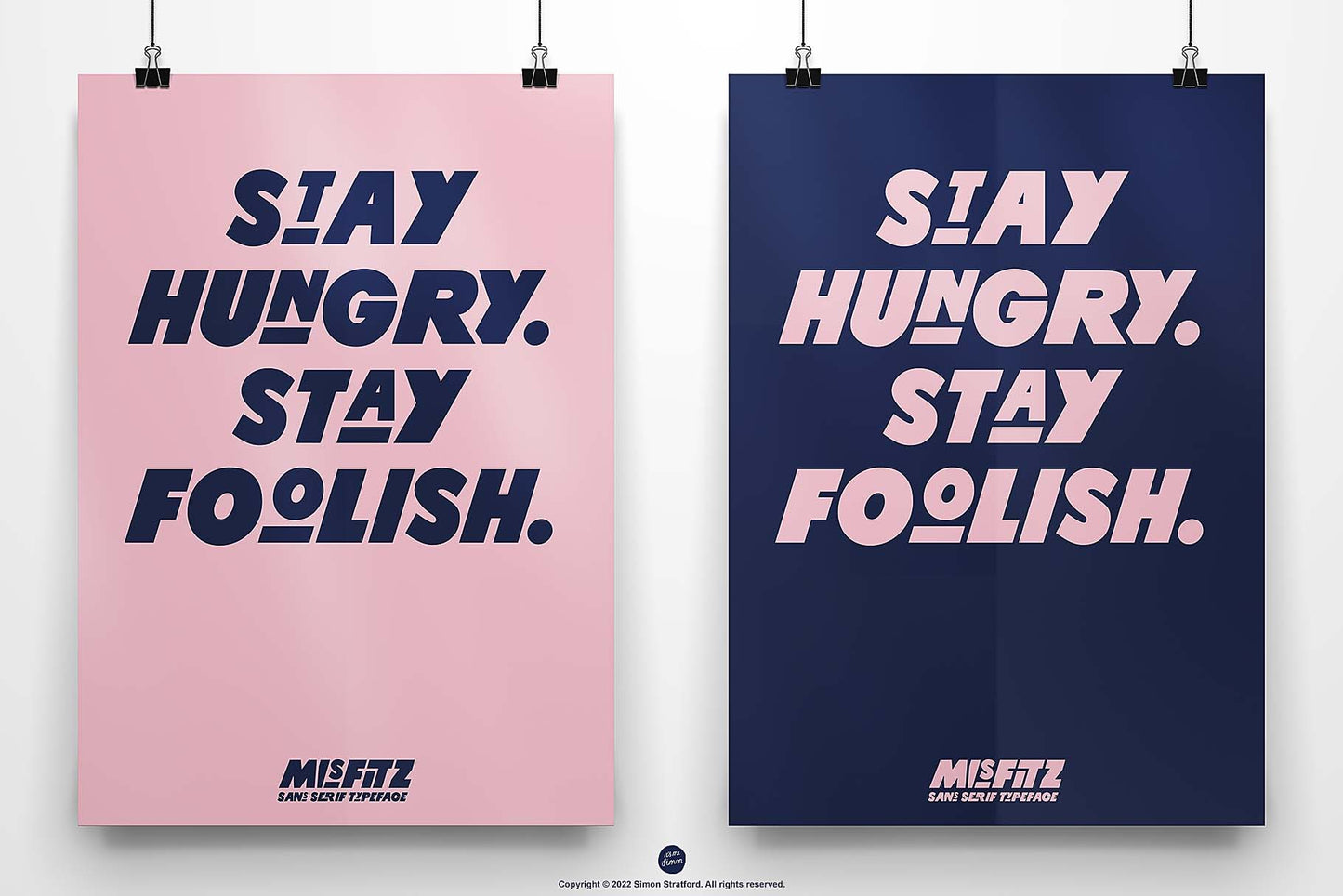 Misfitz font design example 3