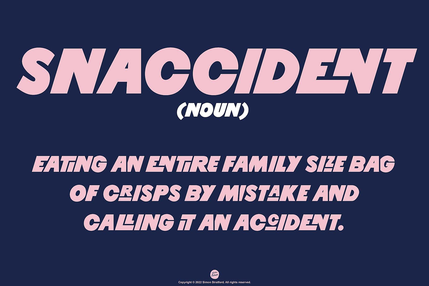 Misfitz font design example 4