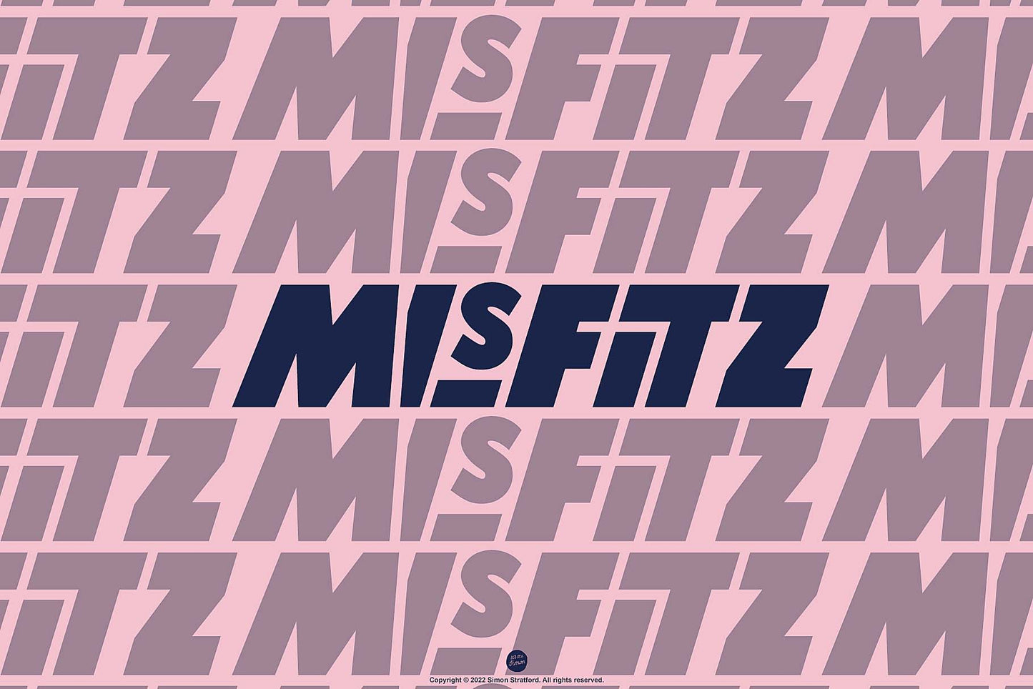 Misfitz font bold letterforms